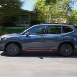 A parked Subaru Certified Pre-Owned SUV