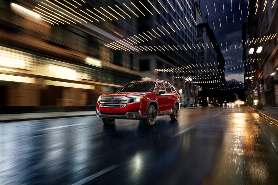 2026 Subaru Forester on the road